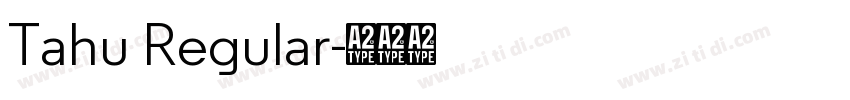 Tahu Regular字体转换